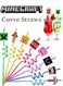 Minecraft Reusable Curve Straws Colorful Spiral Drinking Straws Colorful Plastic Drinking Straws Kids Drinking Straws for Birthday Parties Children Family Gathering