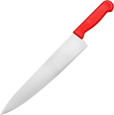 Master 12 Inch Stainless Steel Professional Chef Knife (Red)