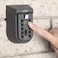 Rubik Key Storage Safe Box with 10-Digits Code Combination Password Security Lock Waterproof Wall Mount Push Button for Home Room Guest Family Key Sharing