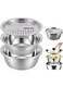 Stainless Steel Kitchen Basin 3-Piece Set27x10.5x27CM