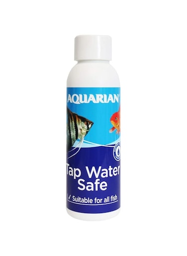 AQUARIAN TAP WATER SAFE, Aquarium Water Conditioner, 118 ml Bottle