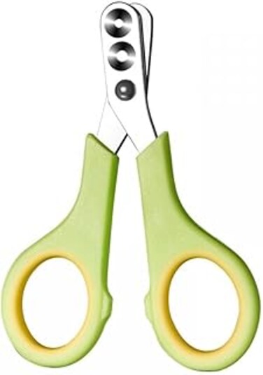 Excefore Cat Nail Clippers with Sharp Angled Blade, Double Circular Cut Hole Cat Nail Trimmer, Accurate Positioning Pet Grooming Tool for Cats Dogs Rabbits Hamsters Ferrets, Green