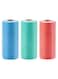 Of 3 Kitchen Disposable Towels Roll Blue/Green/Red One Size