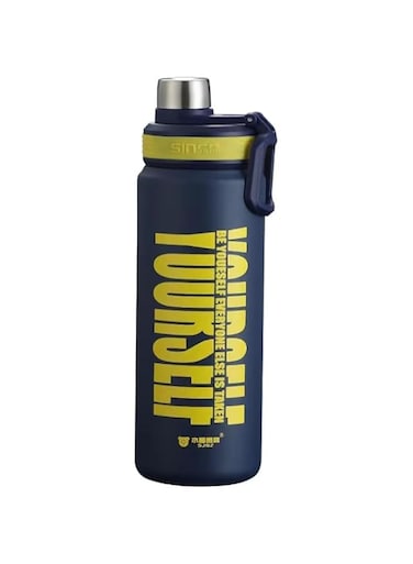 Naxon Sports Water Bottle Double Wall Stainless Steel Insulated Water Bottle for Kids and Adult Water Bottles for Gym Motivational Water Bottle 640ml