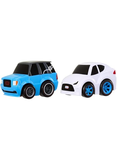 little tikes My First Cars Crazy Fast 2-Pack Electro Riders EV Electric Vehicle Themed Pullback Toy Car Goes up to 50 Ft