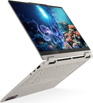 Lenovo Yoga 7 2-in-1 14AKP10 Laptop, 14" WUXGA Touch Display, AMD Ryzen AI 7 350, 16GB RAM, 2TB SSD, AMD Radeon 860M Graphics, Backlit ENG Keyboard, Windows 11, Seashell + Free MS Office 2024 Included