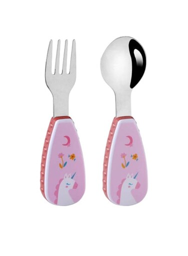 Kiddo Unicorn Kid's Spoon &amp; Fork Cutlery Set with Case