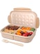 ELECDON Bento Box for Adults Lunch Containers for Kids 3 Compartment Lunch Box Food Containers Leak Proof Microwave Safe