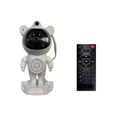 LED Astronaut Galaxy Projector Lamp w/ Bluetooth Speaker &amp; Remote - Starry Night Light Decor