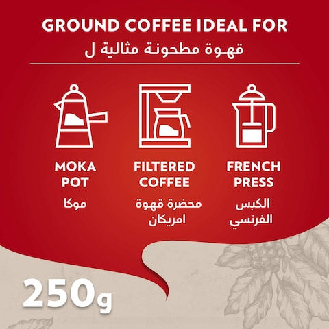 Lavazza Qualita Rossa Ground Coffee Can, 250g