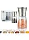 Uoexziyi Salt and Pepper Grinder, 2-Pack Stainless Steel Salt &amp; Pepper Grinders Refillable Set with Adjustable Coarseness for Sea Salt, Black Peppercorn, Spices (2 Pack)