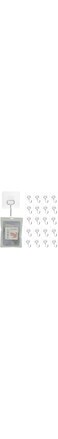 SULUNZEGER Adhesive Wall Hooks, Sticky Hanger Hook for Hanging Heavy Duty, Stick Hangers 20Kg Max, Self Adhesive Holder for Home Organizer, Bathroom, kitchen, Door, (20 Pack) (Transparent)