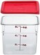 Cambro, Clear, Li 6SFSCW135 Camsquare Food Container, 6-Quart, Polycarbonate, NSF With Lid, 6 Qt