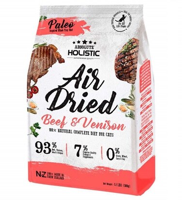 Absolute Holistic Air Dried Beef &amp; Venison Dry Cat Food
