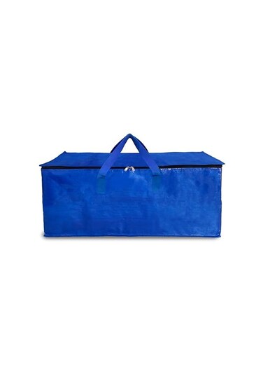 Large Capacity Travel Bag/Storage Bag/Movein Bags/Duffel Bag Strong, Durable, Foldable and Water Resistant (Pack of 1) (Blue)