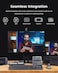 OBSBOT Tiny 3 AI-Powered Spatial Audio 4K Webcam, AI Tracking PTZ Camera with 1/1.28" Sensor, Tri-Mic, Voice &amp; Gesture Control, 120FPS, HDR, Web Cam for PC, Laptop, Streaming, Meeting, Switch 2, etc.