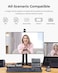 OBSBOT Tiny 3 Lite AI-Powered Spatial Audio 4K Webcam - Compact AI Tracking PTZ Camera with 1/2" Sensor, Tri-Mic, Voice Control, 120FPS, HDR, Webcam for PC, Mac, Laptop, Streaming, Meeting, Switch 2