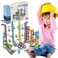 113 Pcs Magnetic Tiles Set for Kids - STEM Learning Toy with Colorful magnatic tiles Blocks and Stickers   Creative Educational Building Blocks for Boys &amp; Girls
