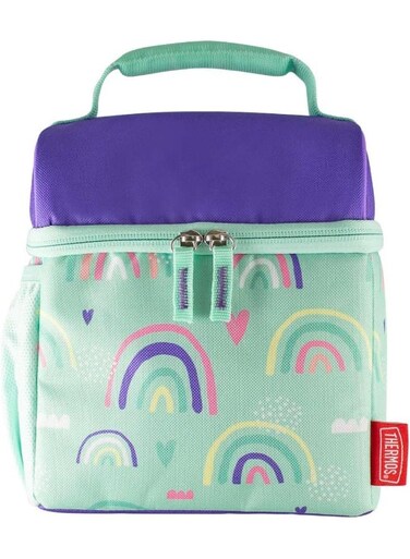 Standard Pop Top Reusable Insulated Lunch Bag - Rainbows