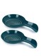 Rest 2 Pack, Plastic Spoon Holder for Kitchen Counter, Kitchen Utensil Rack for Spoons, Tongs, Spatulas, Spoon Rack for Hob, Spatula Rest