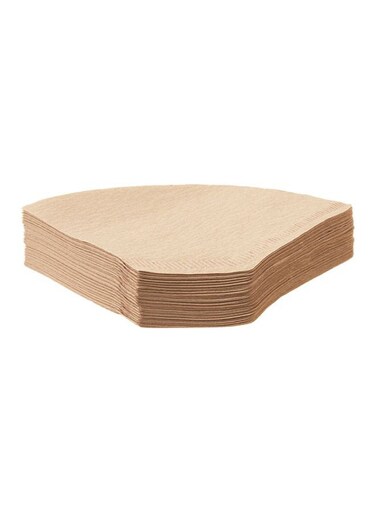60-Piece Paper Coffee Filter Set Beige