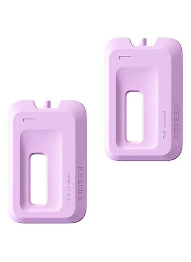 Tycom Ice Packs for Lunch Box Reusable Ultra Thin Freezer Packs Long Lasting for Coolers. Cooler Bag for Work School Picnic or Camping Keep Food Fresh 260ml 2 Pack
