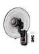 AFRA Wall Mount Fan, 16 Inch, 60w, 5.5m3/min Flow Rate, 90&deg; Oscillation, RPM 1250 with Remote 3 Speed Controller, Black &amp; Rose Gold, AF-1612WFBG, 2 Year Warranty
