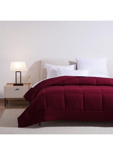 Home Essence Reversible Comforter 160x240cm - Burgundy