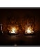 eCraftIndia Set of 2 Golden Metal Lord Ganesha and Goddess Lakshmi Shadow Tea Light Holders - Ideal for Festive Home Decor and Sacred Gifts for Family and Friends - Perfect for Diwali, Navratri