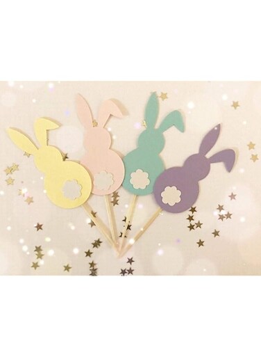 Confetti - Easter Bunny Cupcake Topper   Bunny Turning One Toppers   Bunny Turning One Decor   Easter Decor   Easter Parties   Bunny Birthday Party