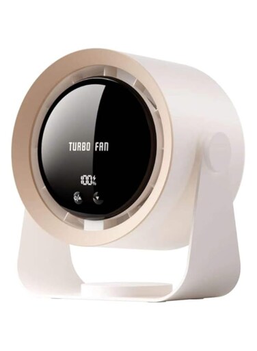 LanPaiAE Turbocharged fan, Mobile digital desktop fan, Air circulation fan (with technology, dreamy), High-speed brushless motor, Technology reduces noise (＜ 35dB), Household Fan