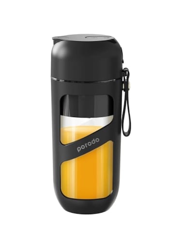 Porodo LifeStyle Vacuum Fresh Portable Juicer &amp; Smoothie Blender 380mL 1500mAh - Black