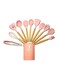 11-Piece Kitchen Utensils Set Pink/Brown One Size