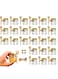 25Pack Mini Glass Honey Jars - Hexagon Little Glass Honey Jar with Gold Lids, Wooden Dippers, Bee Charms and Twine - Small Honey Jars for Wedding Favors, Party Favors