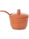 Servewell Melamine Horeca Terracotta Brio Bowl With Lid 7X4.5Cm