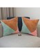 Wooden Twist Fabrahome Abstract Square Velvet Cushion Cover Set of 2 Easy to Care for, Machine Washable for Convenience Perfect For Decorating Your Living Room, Bedroom, or Any Other Space