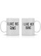 I Like His Guns, I Like Her Buns Couples Mug - Funny Couple Mug - (2) 330ml Coffee Mug - Funny Mug Set - Mugs For boyfriend and Girlfriend and Husband and wife - By AW Fashions