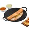 Infinity Pre Seasoned Cast Iron Dosa Tawa with Handle - 28 cm, 2.1 kg   Non Stick, Chemical Free   Gas &amp; Induction-Friendly   Tava for Roti, Chappati, Naan - Black