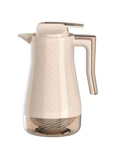 Vacuum Flask 1.0L For Tea &amp; Coffee   Brown Color   Tea &amp; Coffee Dallah  12 Hours Hot, 24 Hours Cold, Leak-Proof, Ideal for Social Occasion, Indoor, Outdoor and Office   BPA Free   Smart Lock Cap