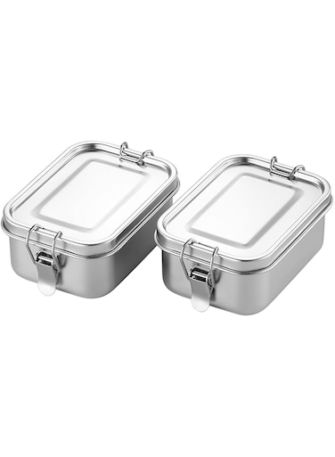 BEFOY Small Stainless Steel Food Storage Containers Set   Reusable Metal Lunch Snack Boxes Food Prep Container with Lids Freezer &amp; Dishwasher Safe   550 ml   BPA-Free Plastic-Free