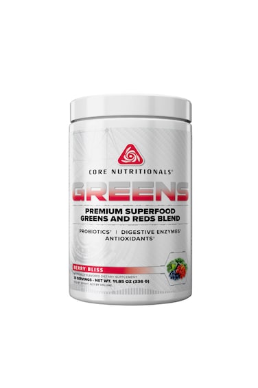 GREENS Premium Superfood Greens &amp; Reds Blend with Probiotics &amp; Digestive Enzymes, Daily Whole-Food Nutrition &amp; Antioxidant Support -  Berry Bliss (30 Servings)