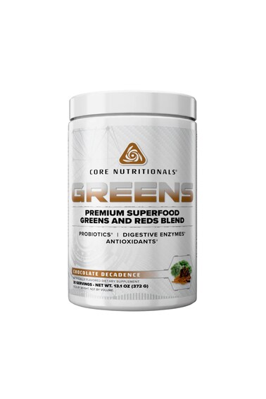 GREENS Premium Superfood Greens &amp; Reds Blend with Probiotics &amp; Digestive Enzymes, Daily Whole-Food Nutrition &amp; Antioxidant Support - Chocolate Decadence (30 Servings)