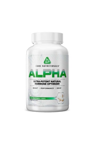 Core ALPHA, Ultra-Potent Natural Hormone Optimizer for Men, Supports Testosterone, Hormonal Balance &amp; Vitality - 56 veg capsule
