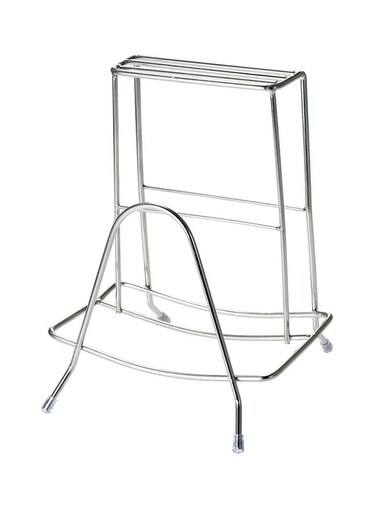 Steel Cutting Board Holder Silver