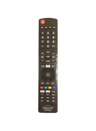 Replacement Remote Control For Generaltec Smart LCD LED TV with YouTube, Netflix &amp; Google Play Key Buttons
