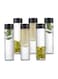 6-Pack 400ml glass Juice Bottles Reusable Water Bottles