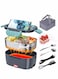 Portable Electric Lunch Box Food Warmer with Removable Stainless Steel Container for Car, Office, Home, Camping
