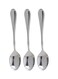 3-Piece Stainless Steel Tea Spoon Set Silver 24x11.7x15.1cm