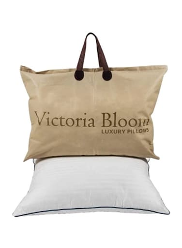 Canvas Victoria Bloom Premium Pillows 250TC Cotton wood White 70 x 30 x 48cm