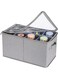 Puricon Water Bottle Storage Containers with Dividers, Drinkware Bottle Boxes Case with Lid for Kitchen Cabinet Cardboard Pantry Shelf -Grey